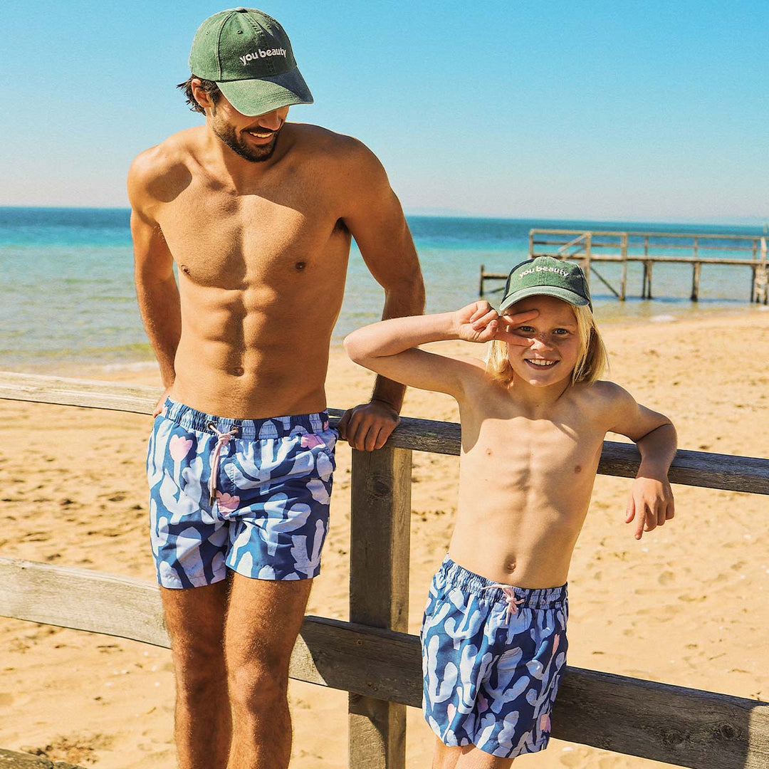 Prickly Business Boys Swim Shorts in Navy