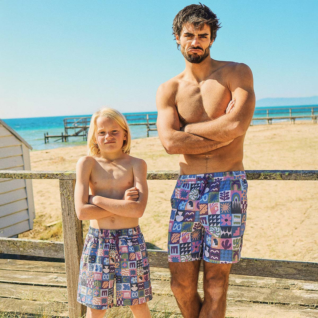 Island Oracle Seersucker Everyday Shorts in Multi