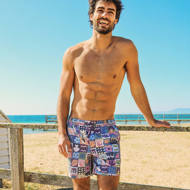 Island Oracle Seersucker Everyday Shorts in Multi
