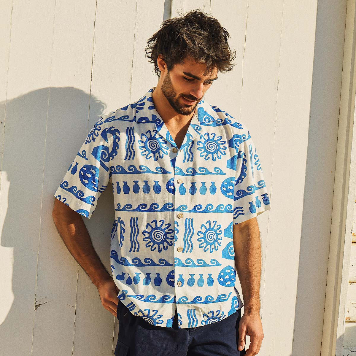 Greek Yoghurt Holiday Shirt in White