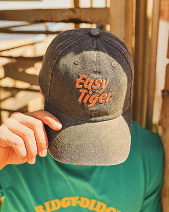 Easy Tiger Men's Cap in Charcoal