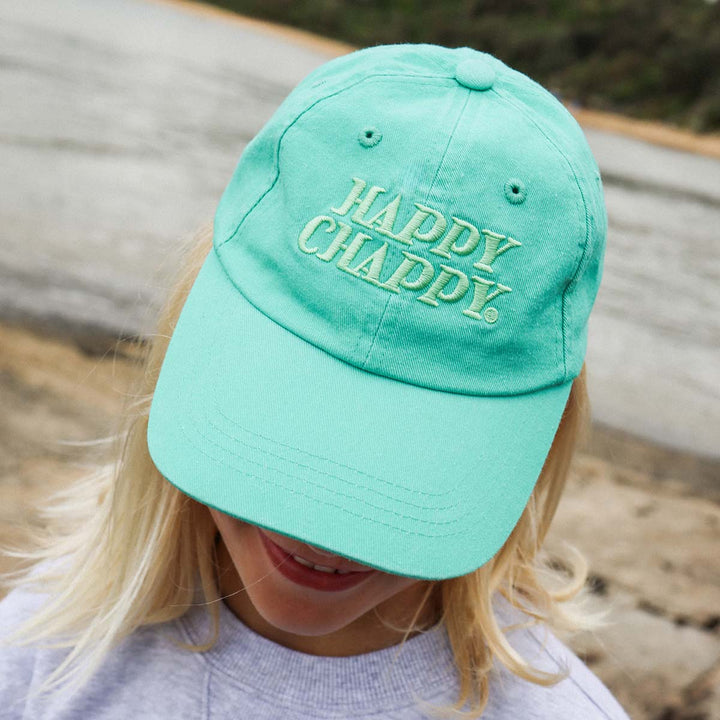 Happy Chappy Kids Cotton Cap in Green
