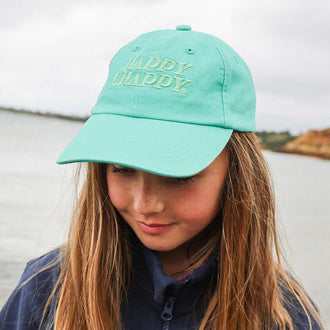 Happy Chappy Kids Cotton Cap in Green