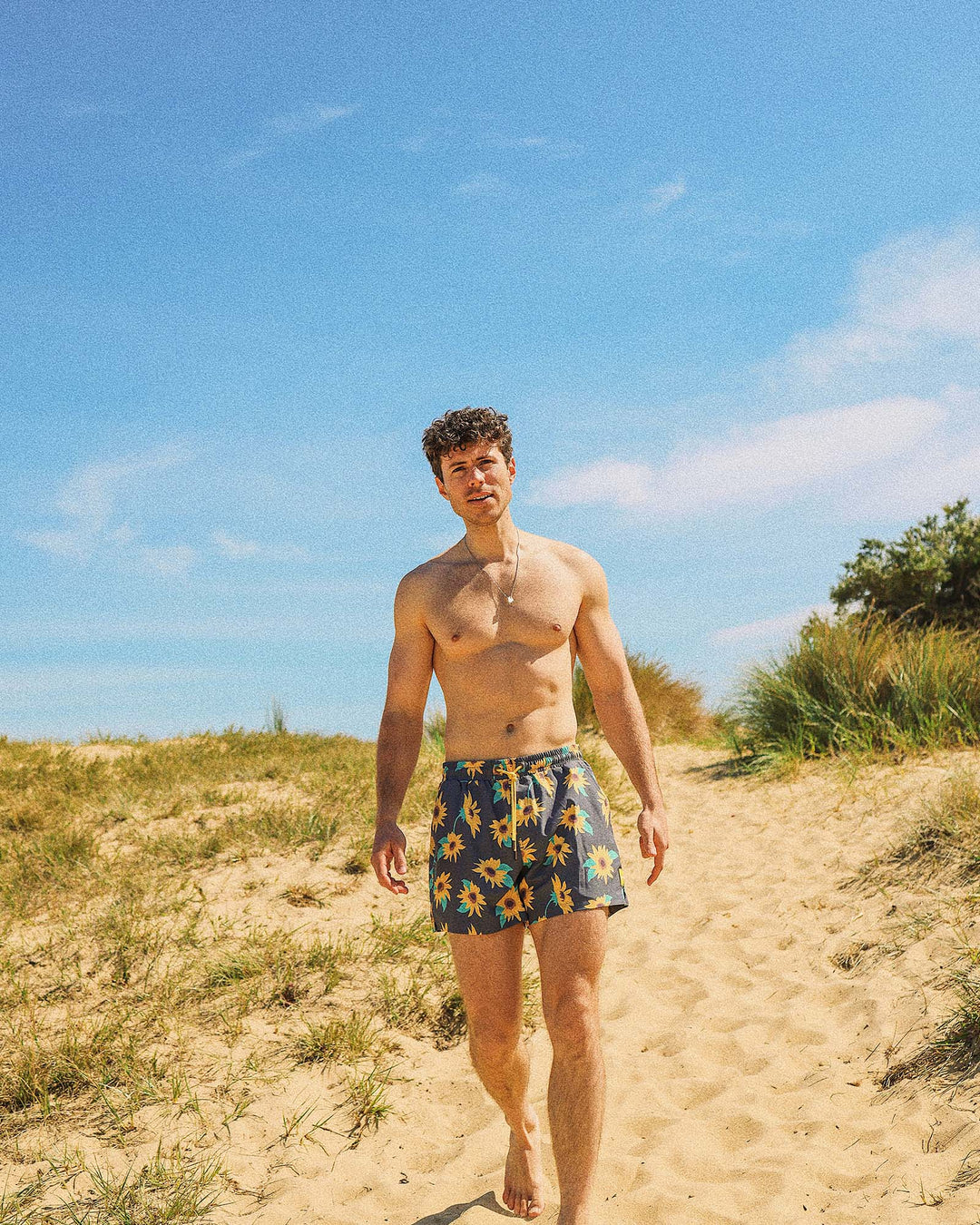 Sunny Boy Mens Swim Shorts in Charcoal