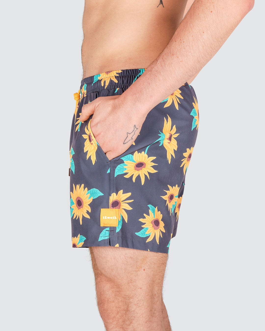 Sunny Boy Mens Swim Shorts in Charcoal