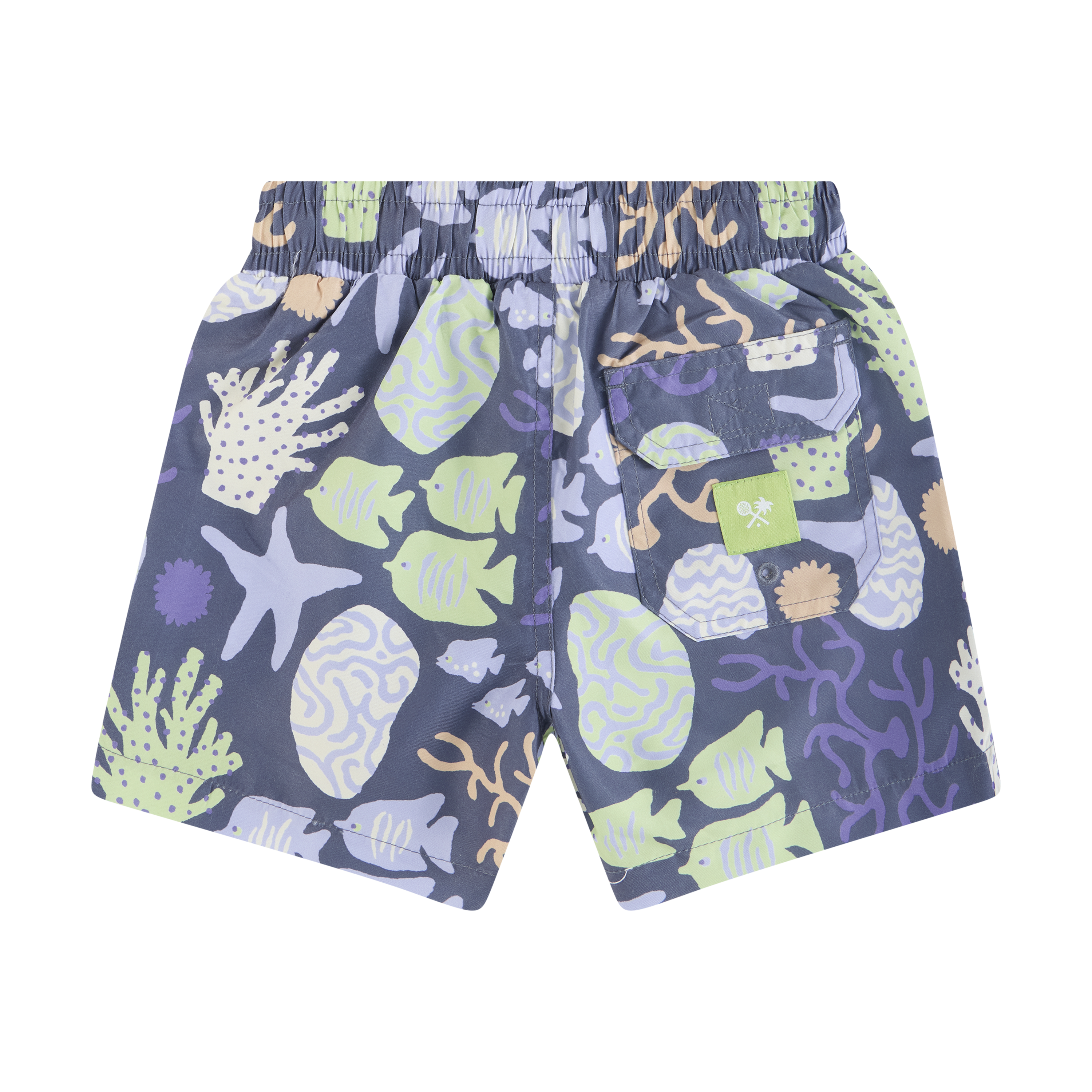 Coral Chaos Boys Swim Shorts in Charcoal