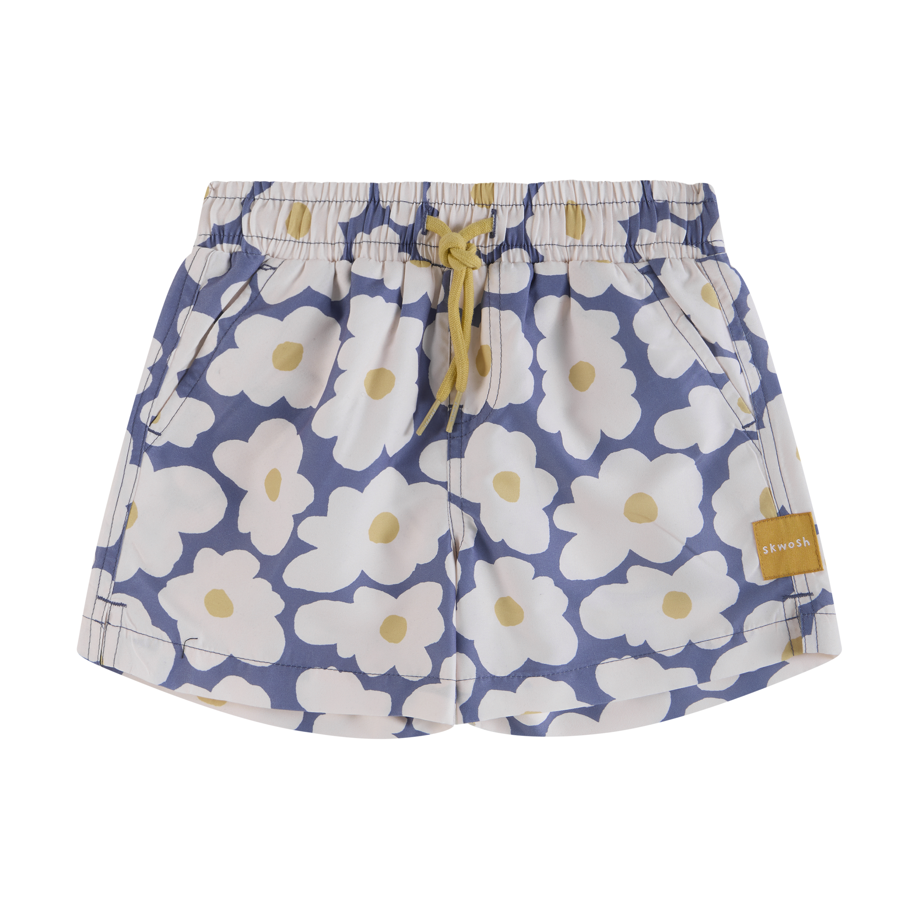 Flower Egg Boys Swim Shorts in Navy