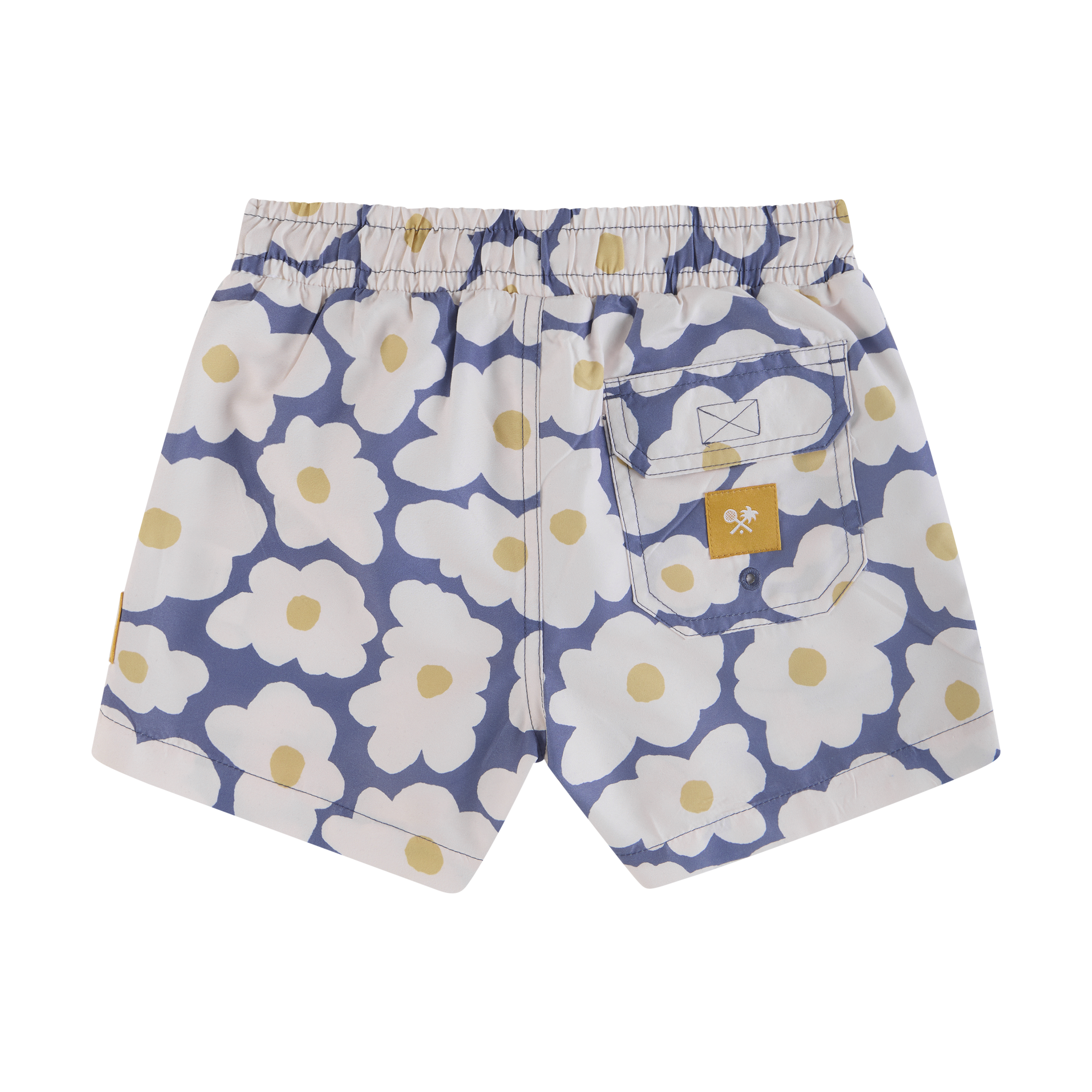 Flower Egg Boys Swim Shorts in Navy