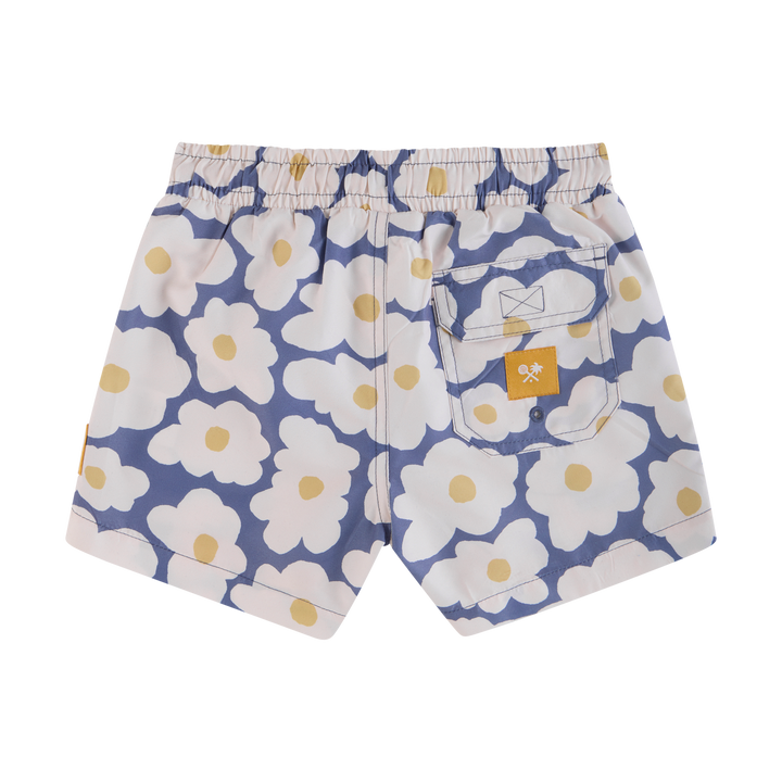 Flower Egg Boys Swim Shorts in Navy