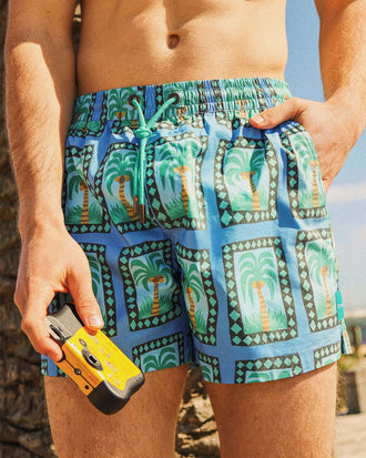 Palm Reader Men's Rad Shorts in Blue