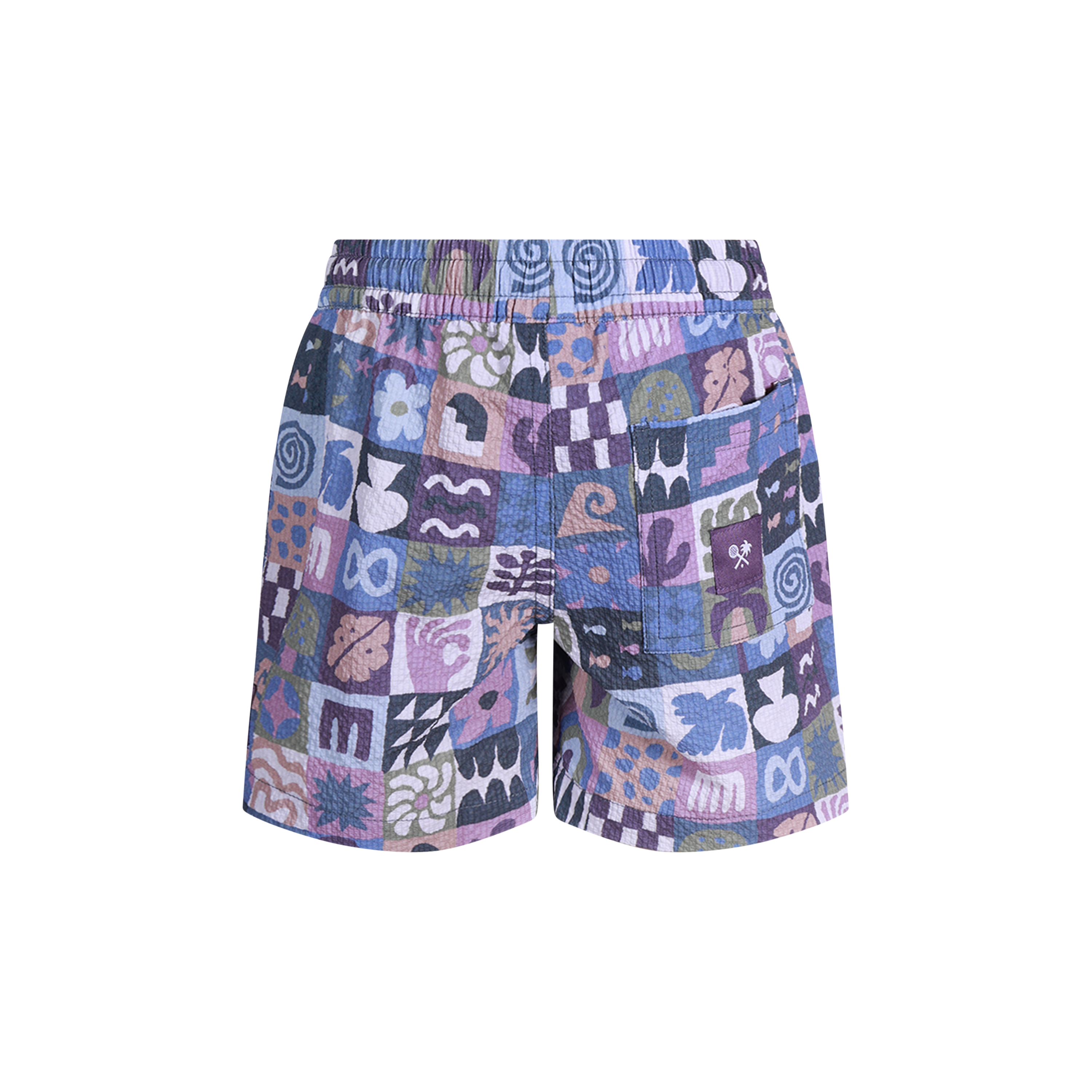Island Oracle Boys Seersucker Everyday Shorts in Multi