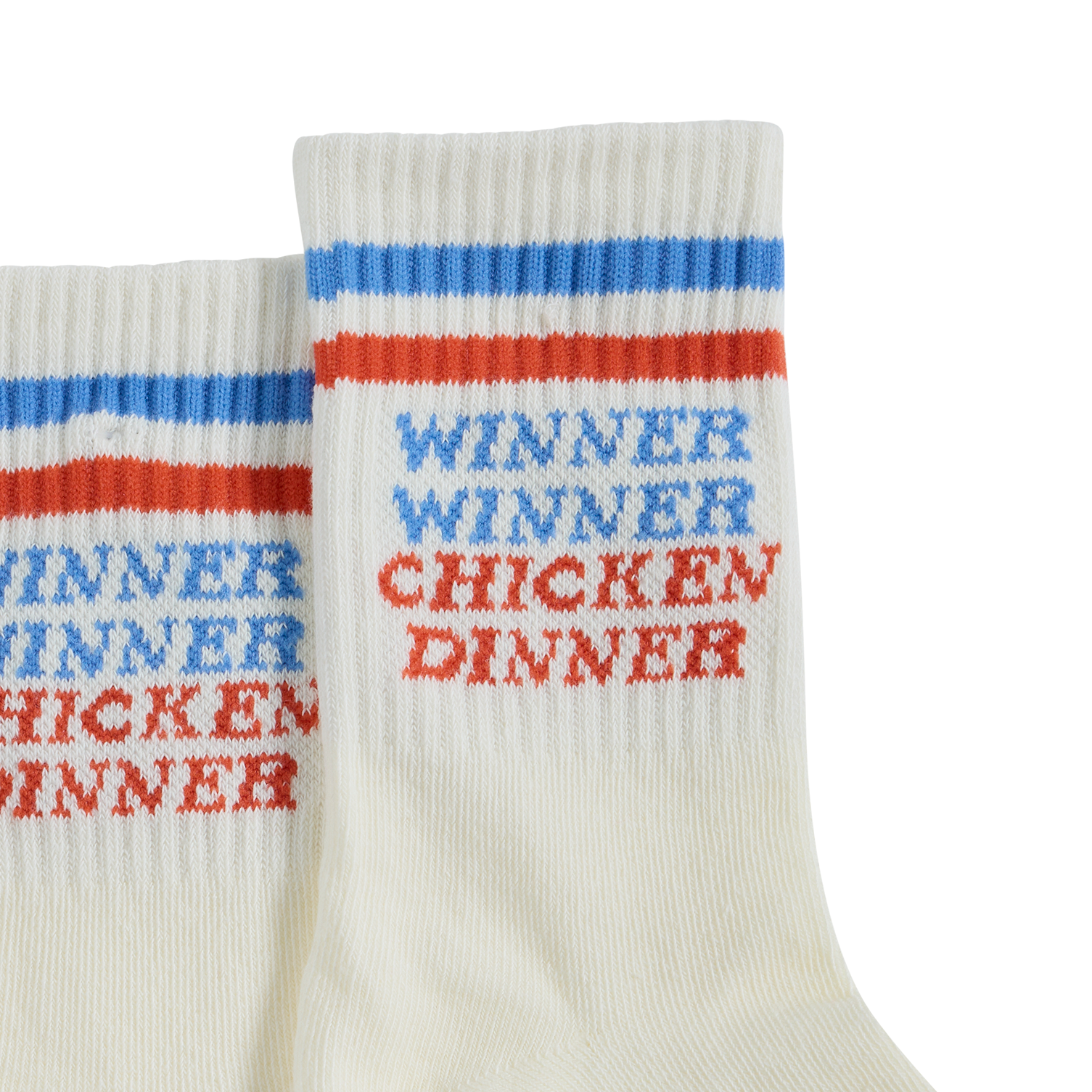 Chicken Dinner Kids Socks in Multi Stripe