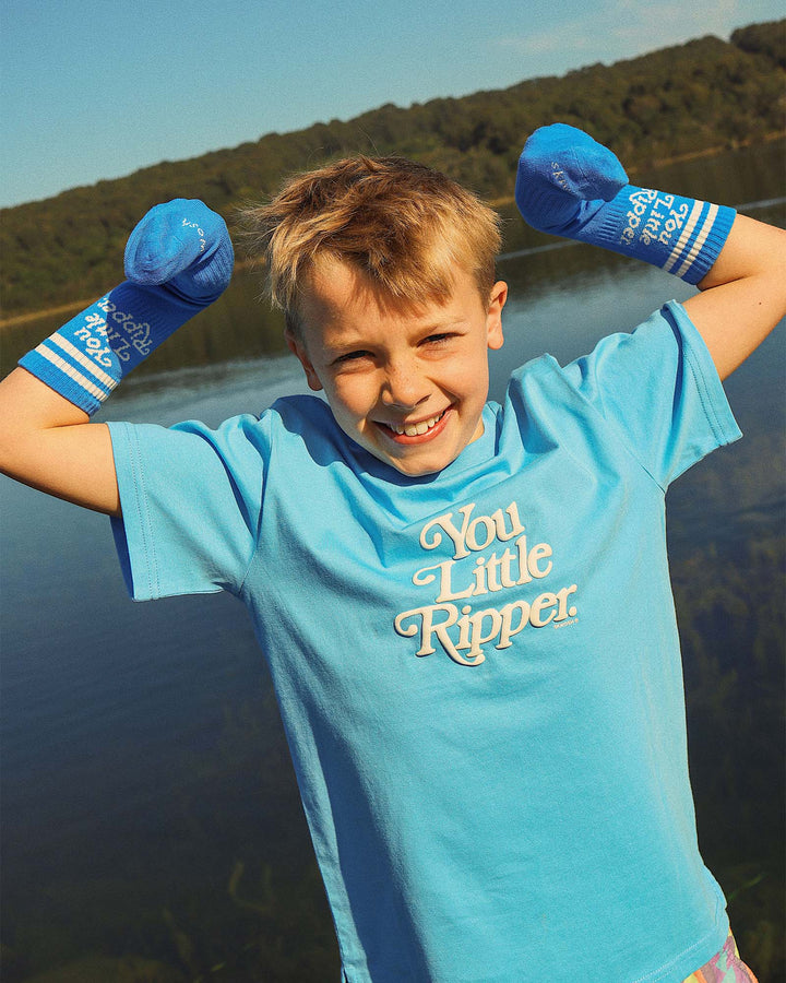 You Little Ripper Kids Socks in Blue