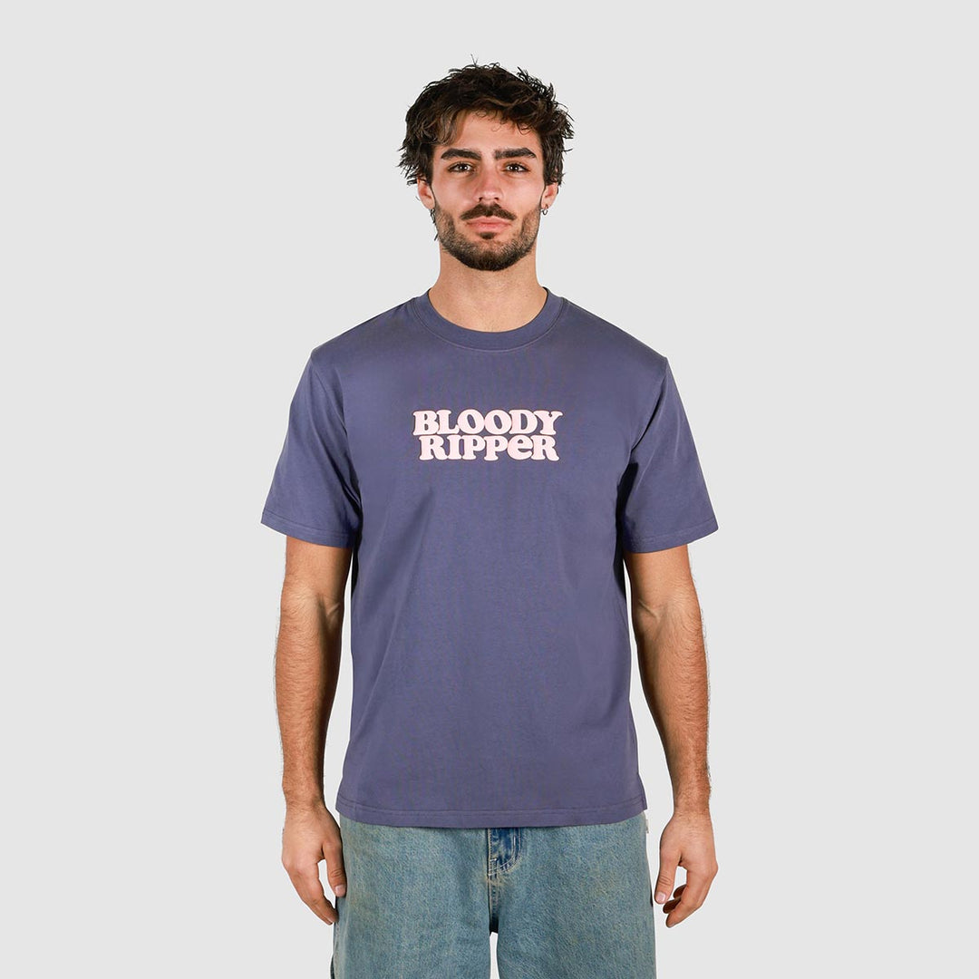 Bloody Ripper Slang Tee In Navy