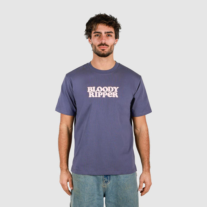 Bloody Ripper Slang Tee In Navy