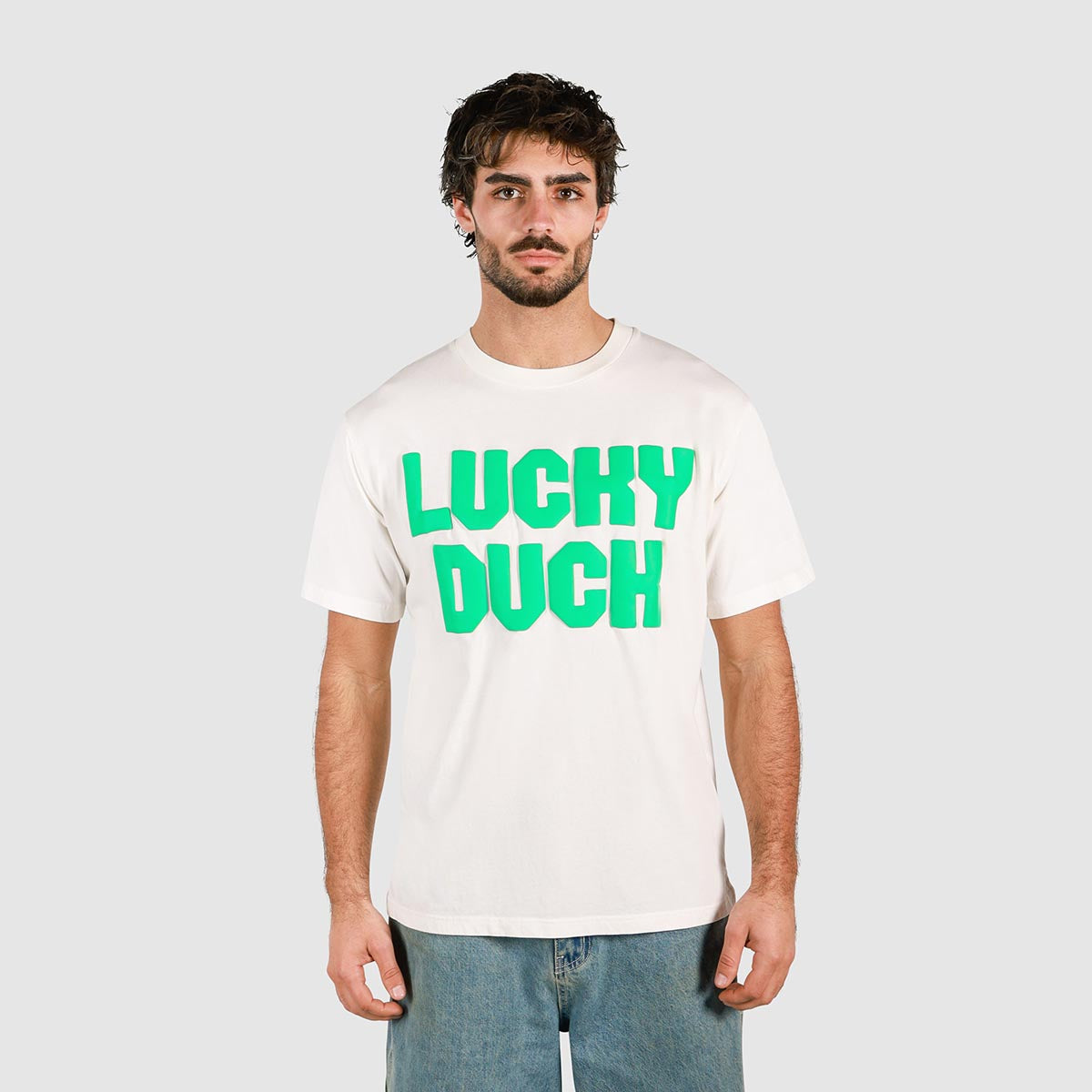 Lucky Duck Slang Tee in White