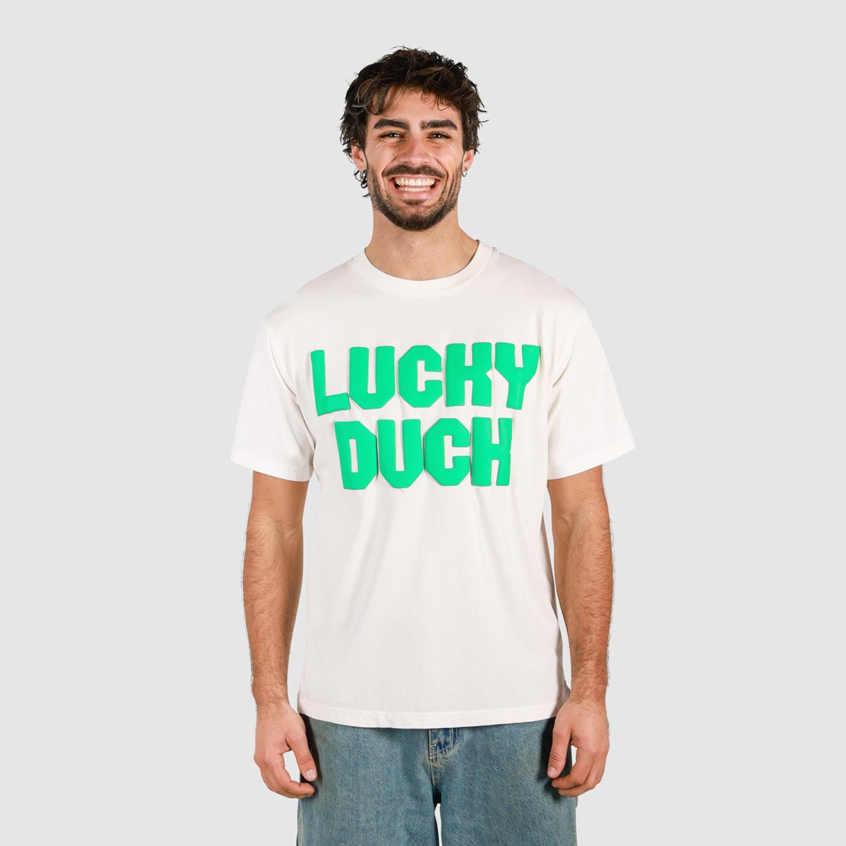 Lucky Duck Slang Tee in White