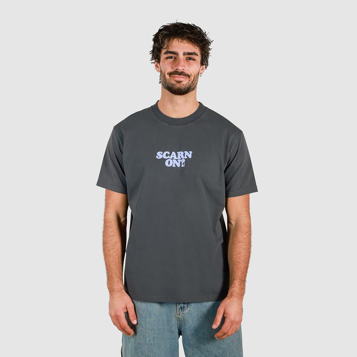 Scarn On? Slang Tee in Black