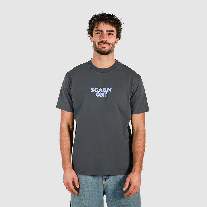 Scarn On? Slang Tee in Black