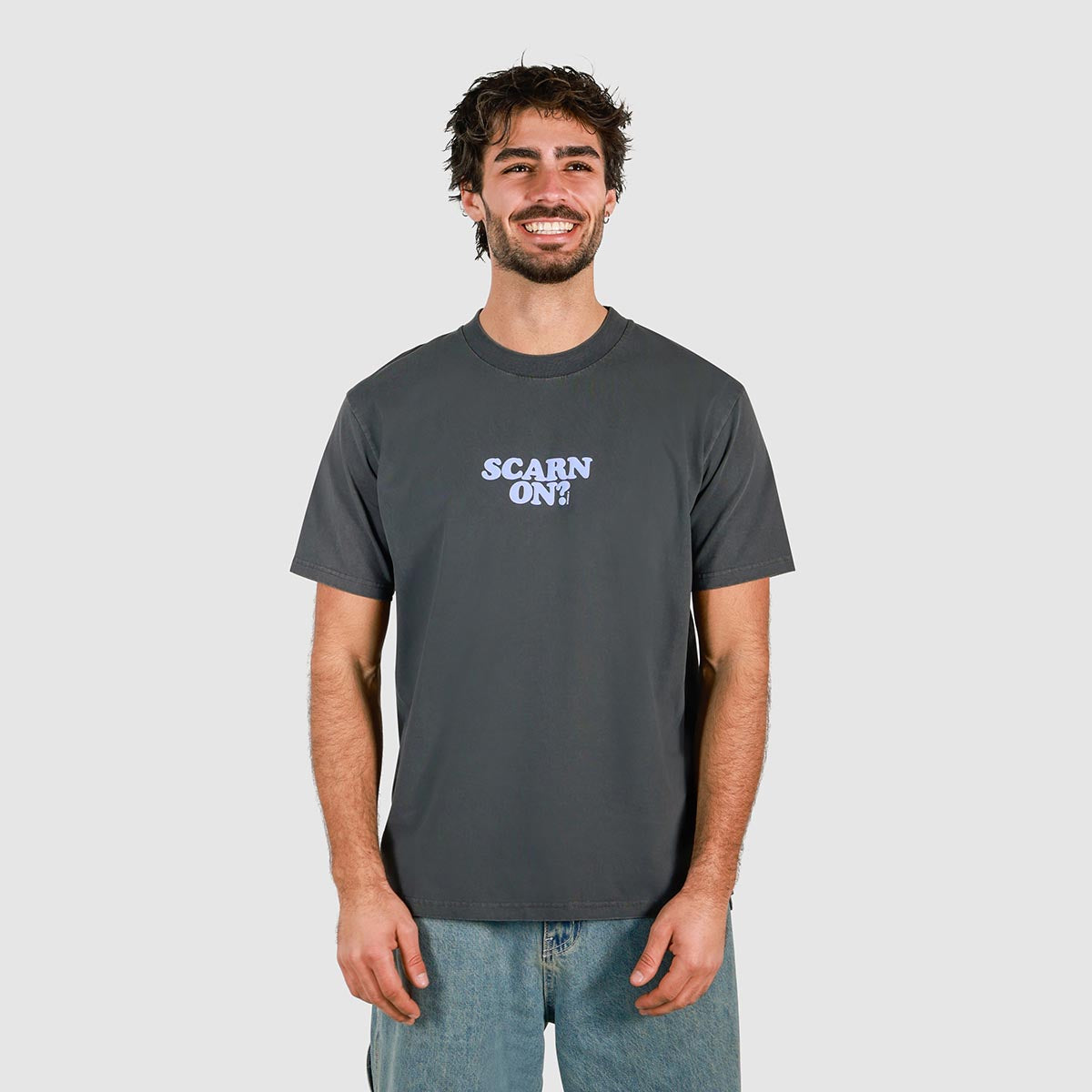 Scarn On? Slang Tee in Black