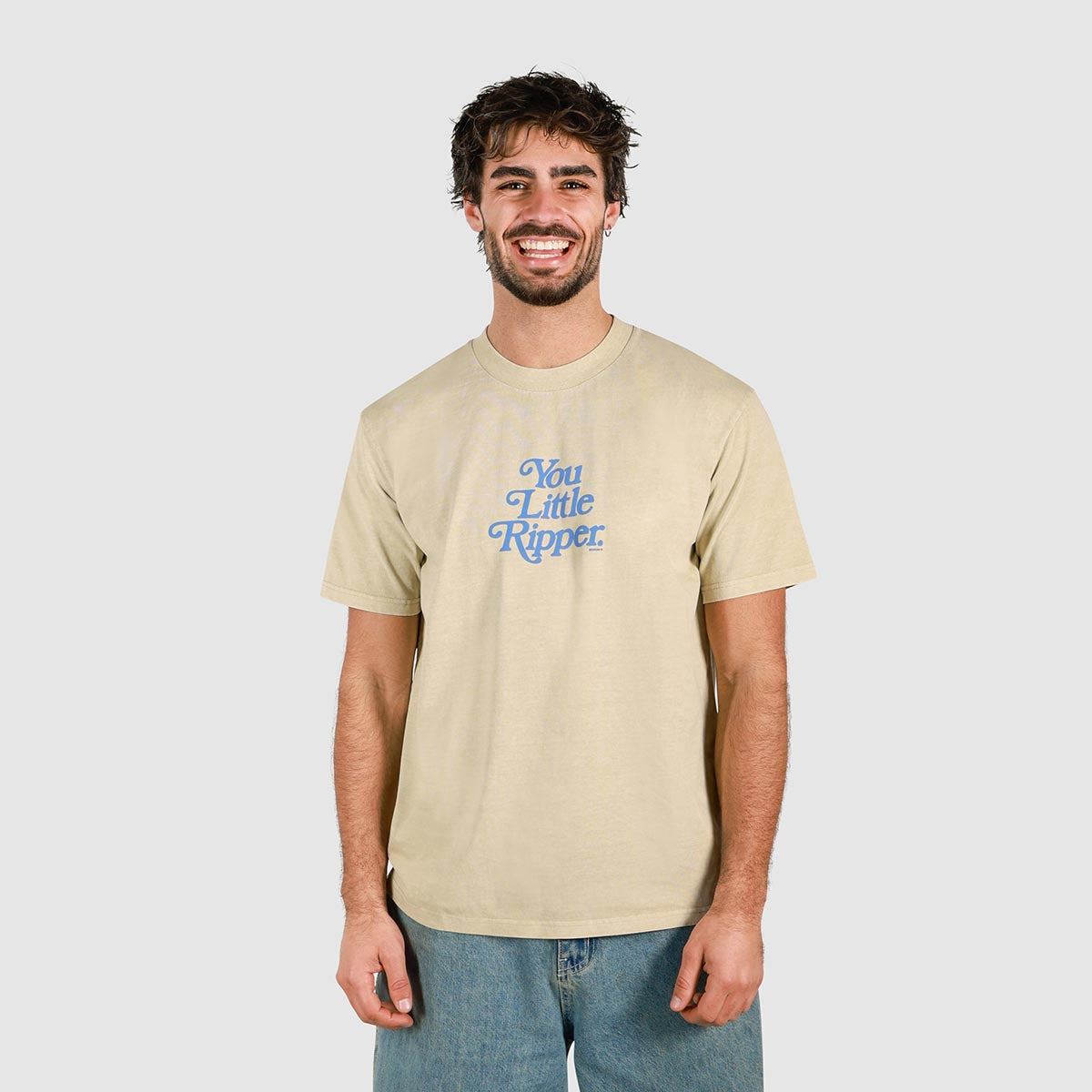 You Little Ripper Slang Tee in Stone