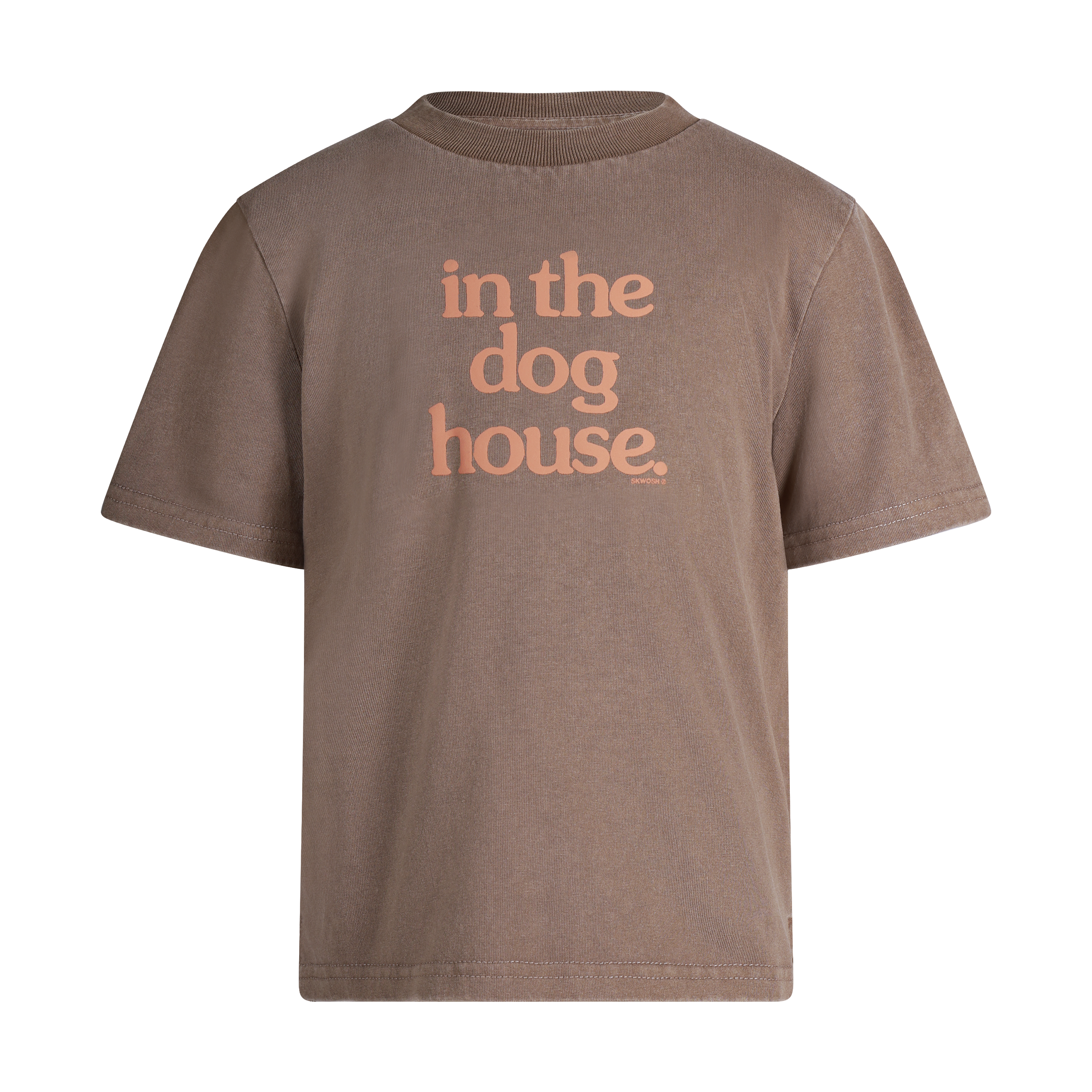 Dog House Kids Slang Tee in Brown