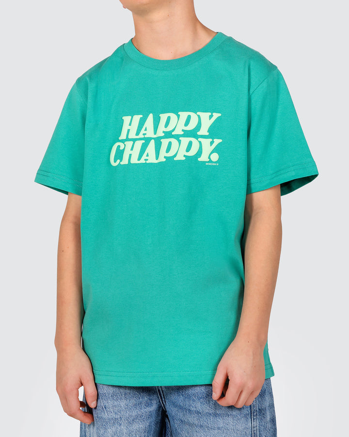 Happy Chappy Boys Regular Tee in Green