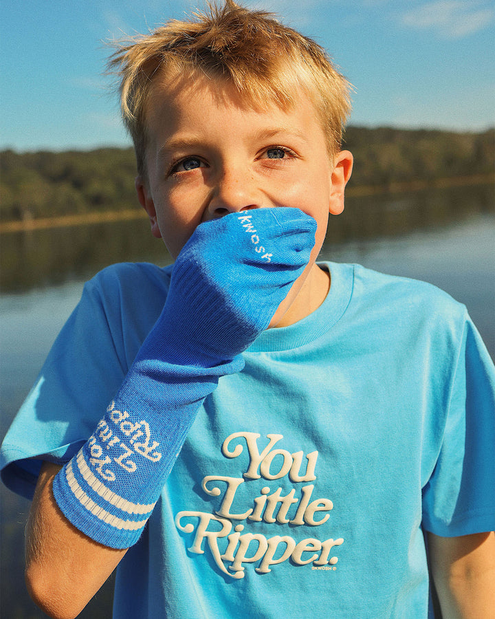 You Little Ripper Boys Regular Tee in Light Blue