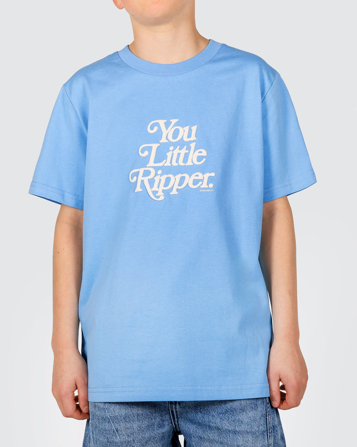 You Little Ripper Boys Regular Tee in Light Blue