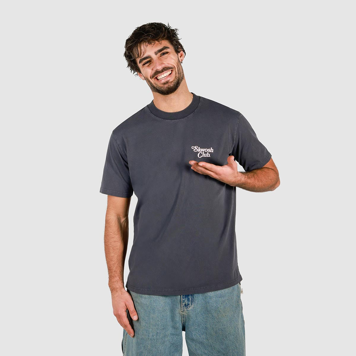 You Little Ripper Slang Tee in Charcoal