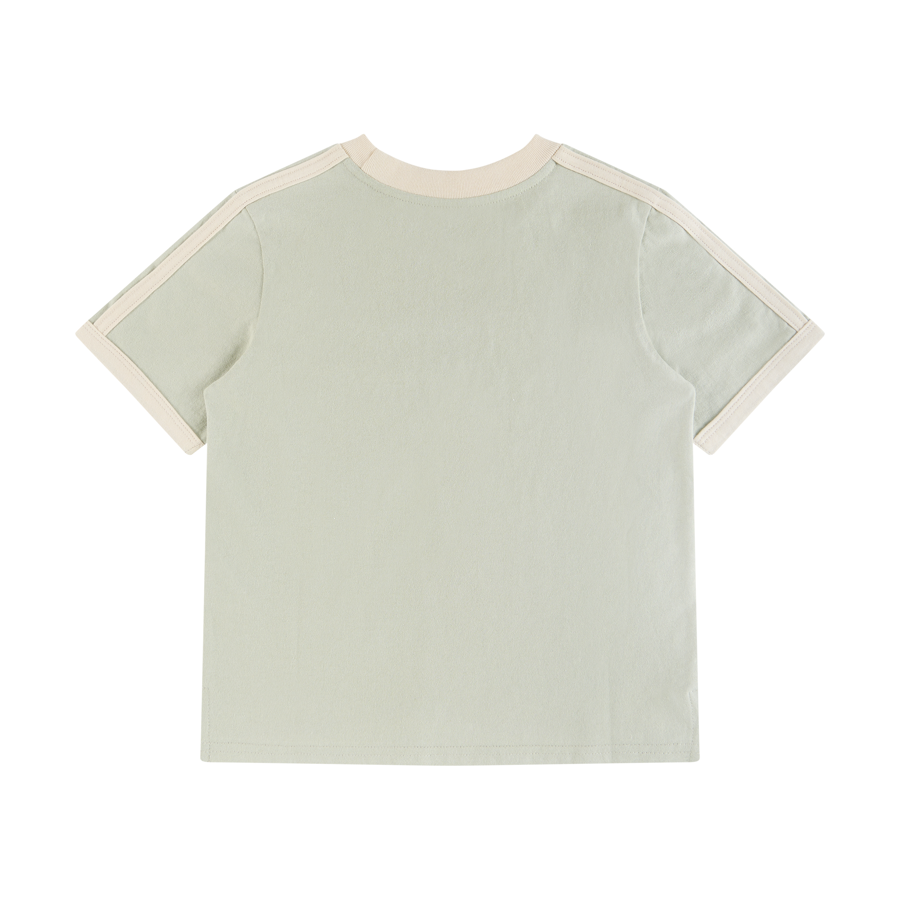 Happy as Larry Kids Boxy Ringer Tee in Sage