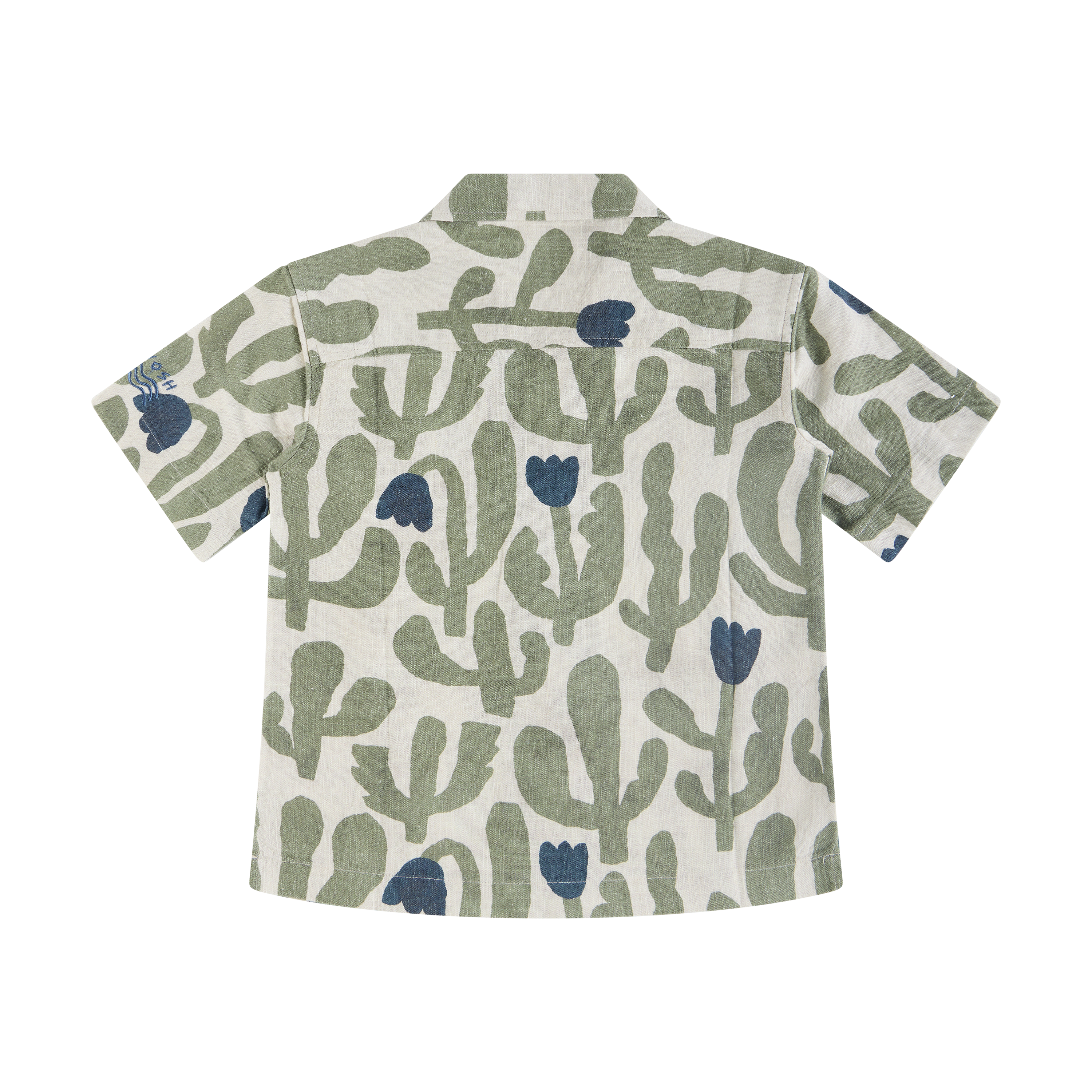 Pablo Prickles Kids Holiday Shirt in Ecru