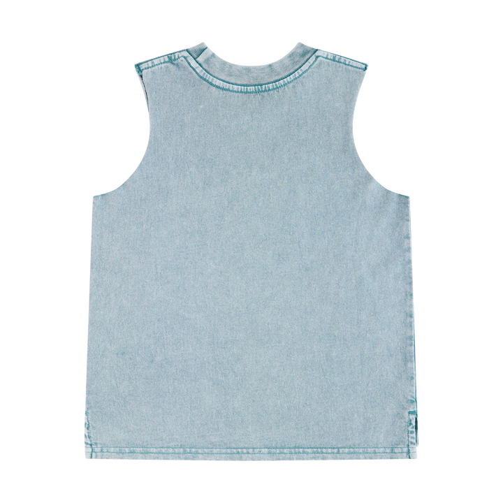 Absolute Pearla Kids Muscle Tank in Light Blue