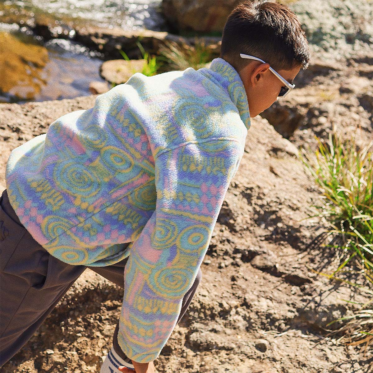 Kids Swellifornia Polar Fleece Half Zip
