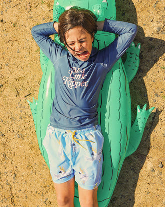 You Little Ripper Kids Rashie in Navy