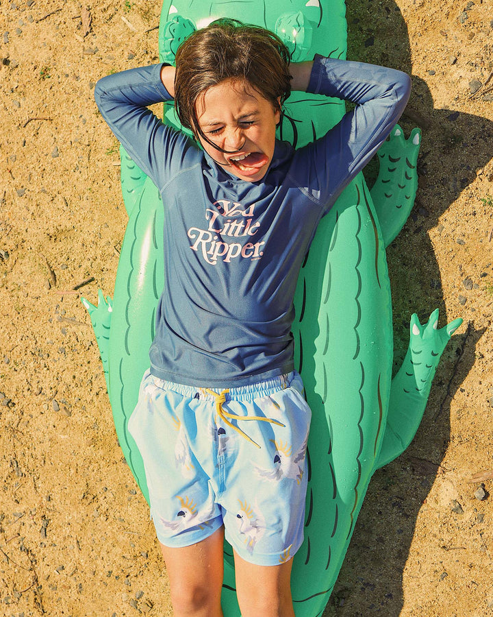 You Little Ripper Kids Rashie in Navy