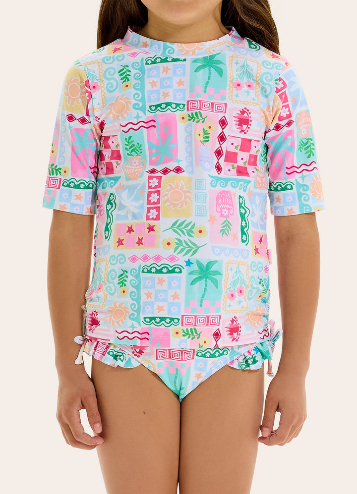 Capri Ruched Rash Set