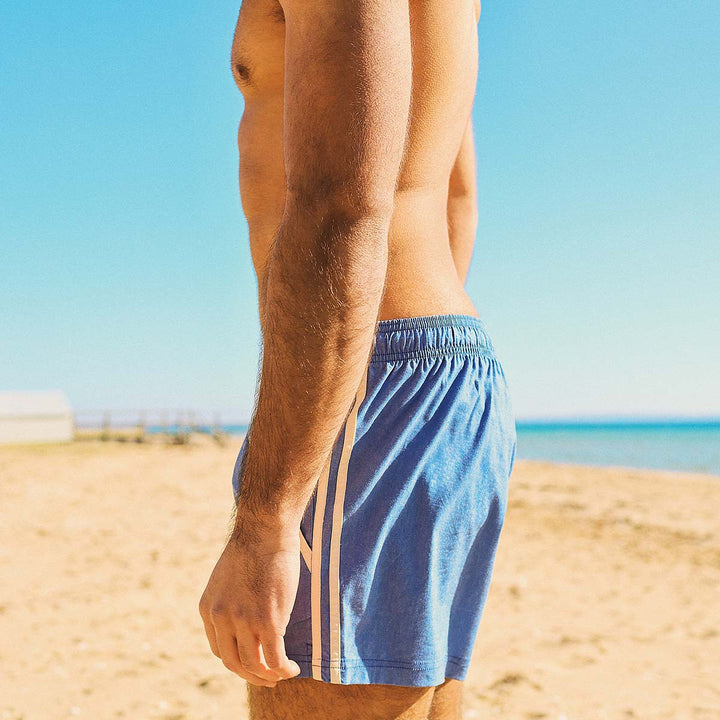Skwosh Club Mens Shorties in Blue