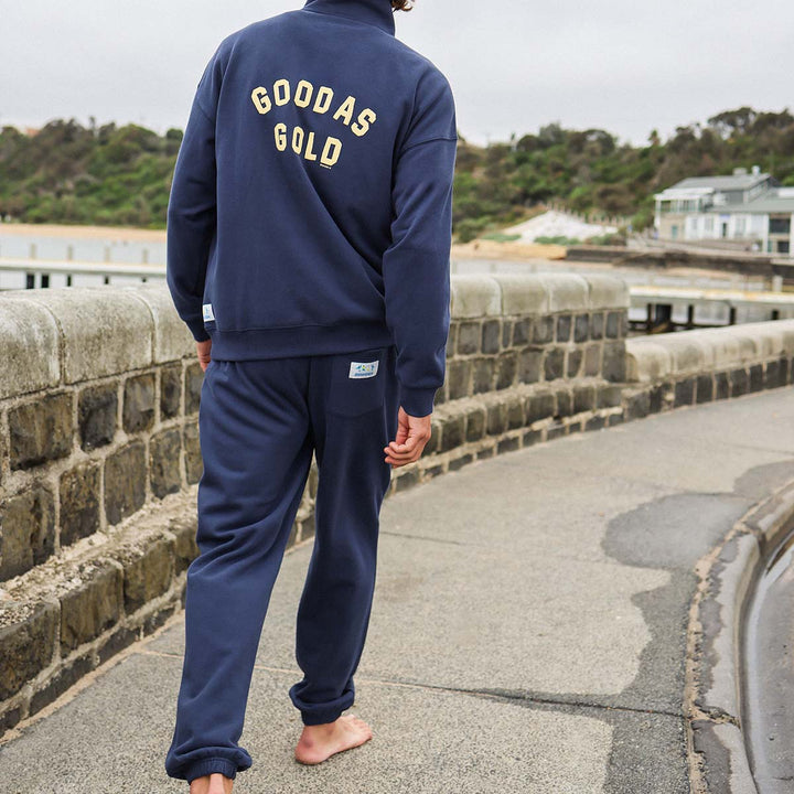 Good As Gold Sweat Pant in Navy