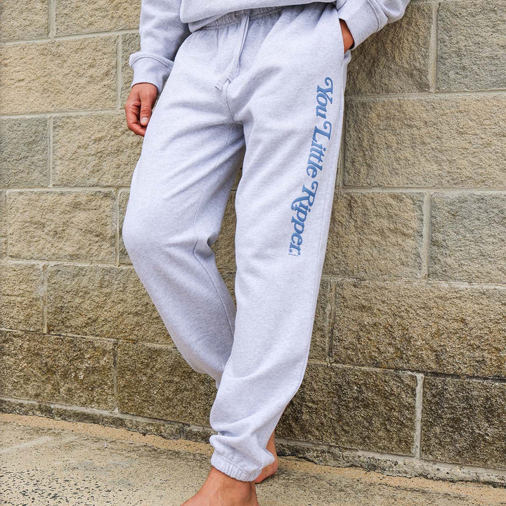 You Little Ripper Sweat Pant in Grey Marle