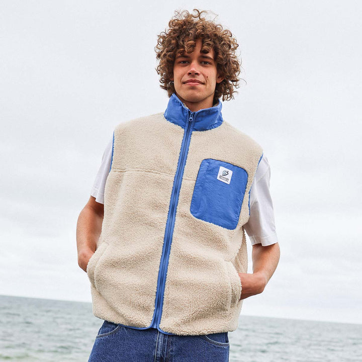 Skwosh Sherpa Vest in Natural