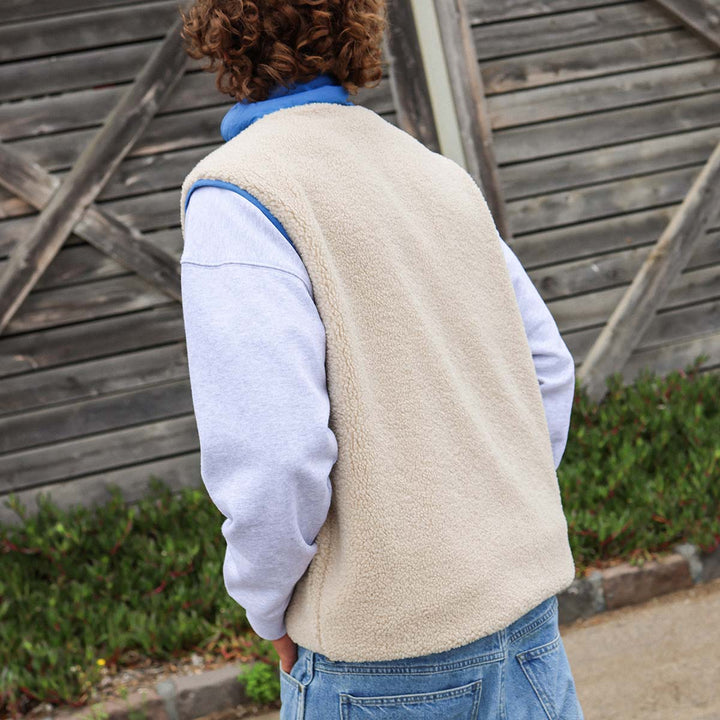Skwosh Sherpa Vest in Natural