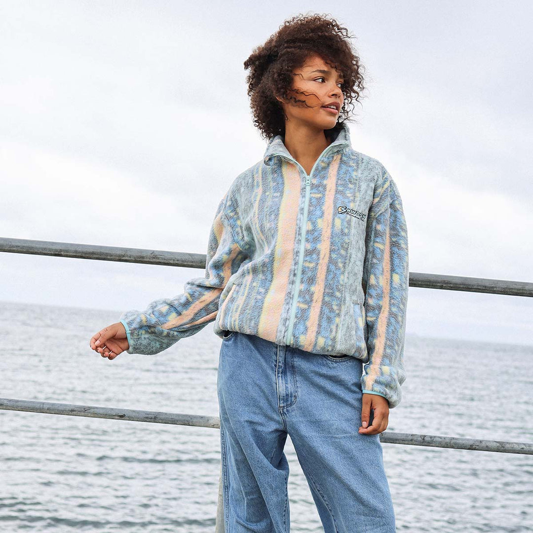 Swayze Stripe Polar Fleece Jacket