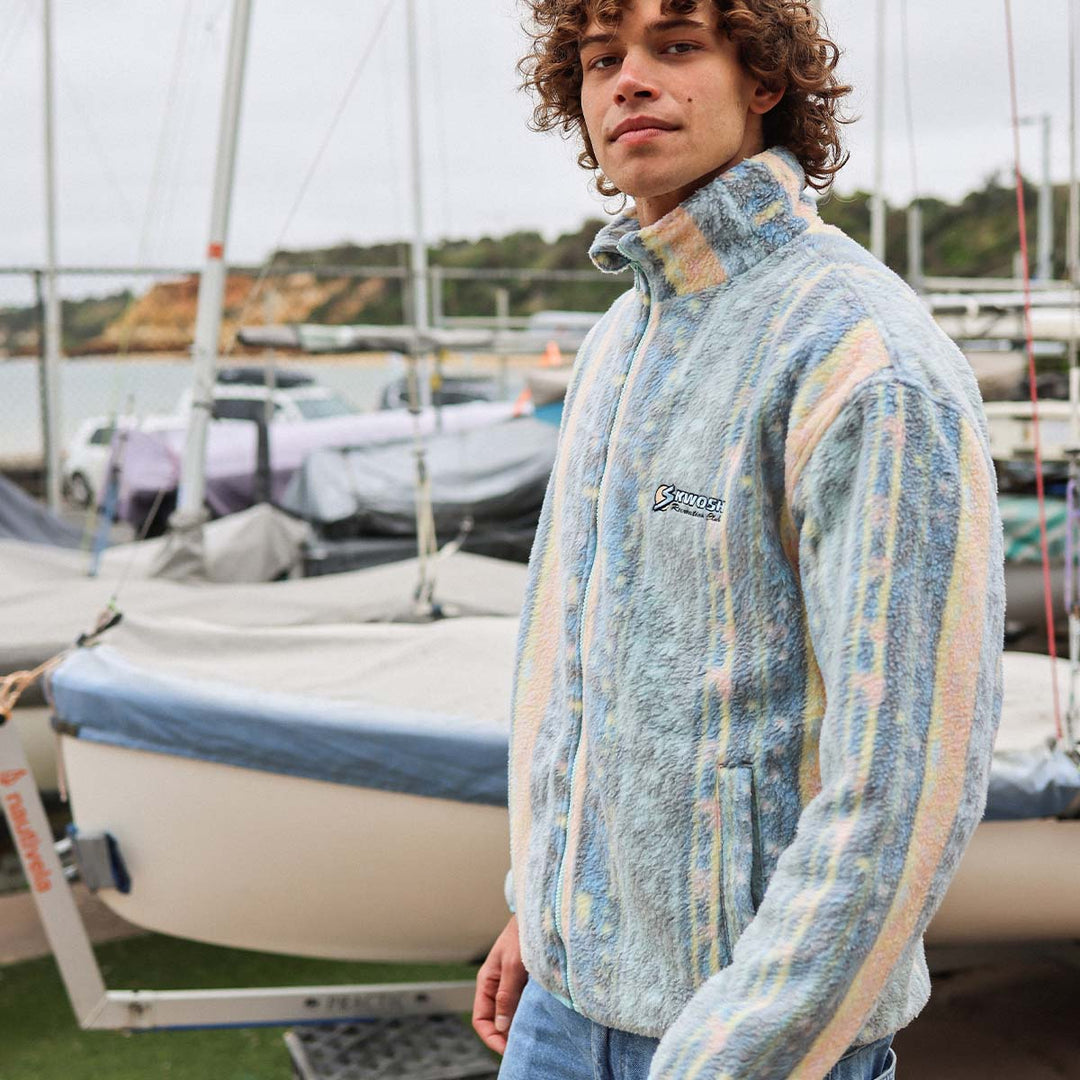 Swayze Stripe Polar Fleece Jacket