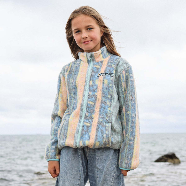 Swayze Stripe Kids Polar Fleece Jacket