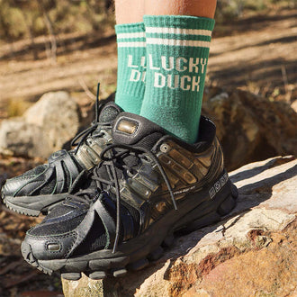 Kids Lucky Duck Socks in Green