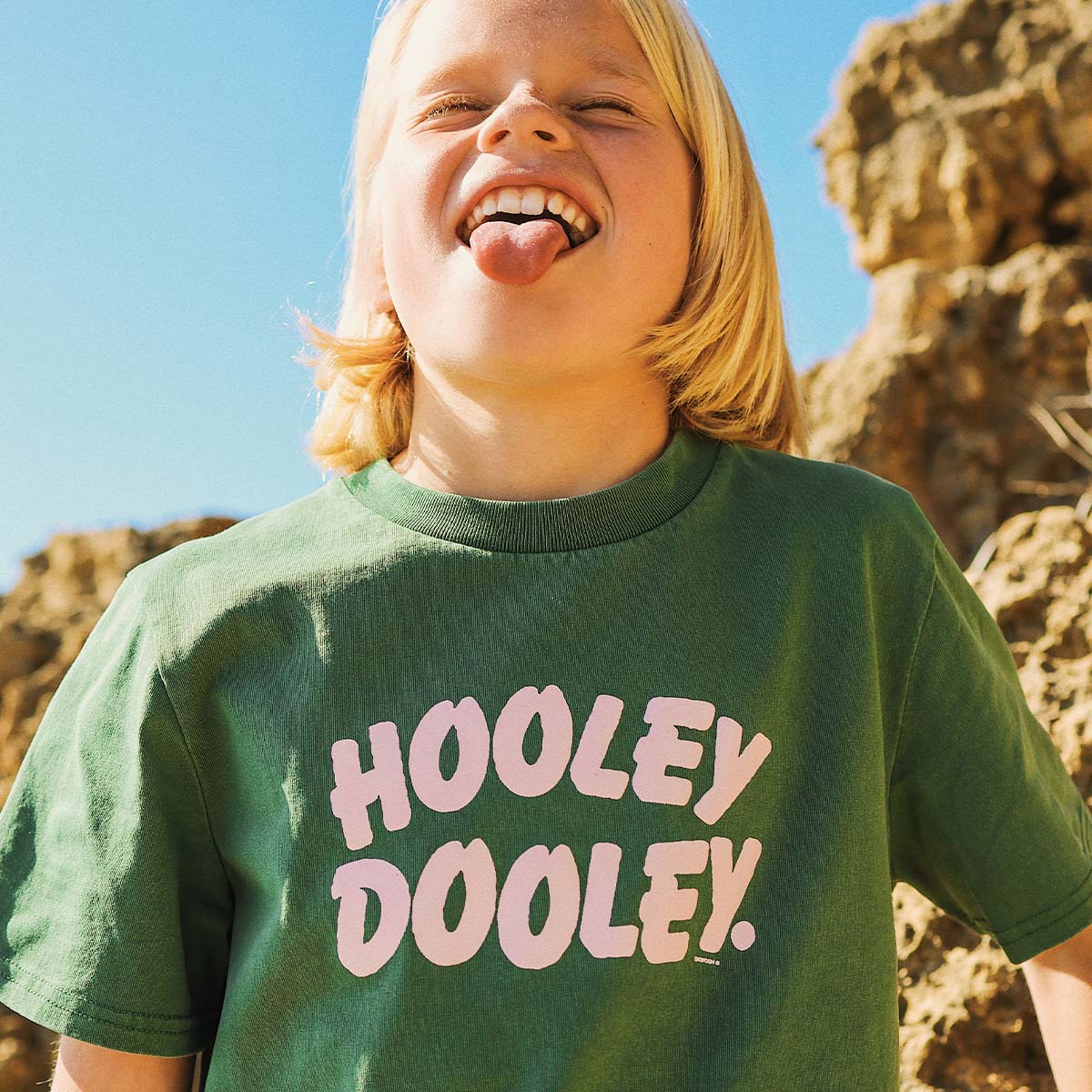 Hooley Dooley Kids Slang Tee in Green