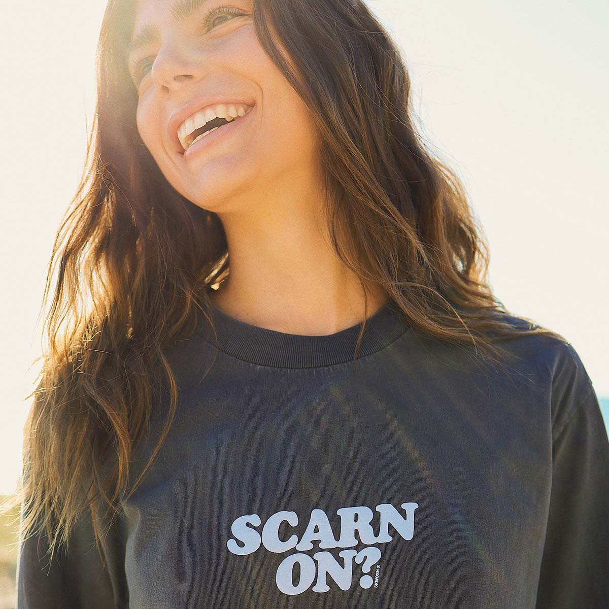 Scarn On? Slang Tee in Black