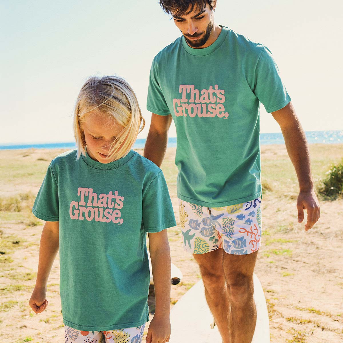 That’s Grouse Kids Slang Tee in Green