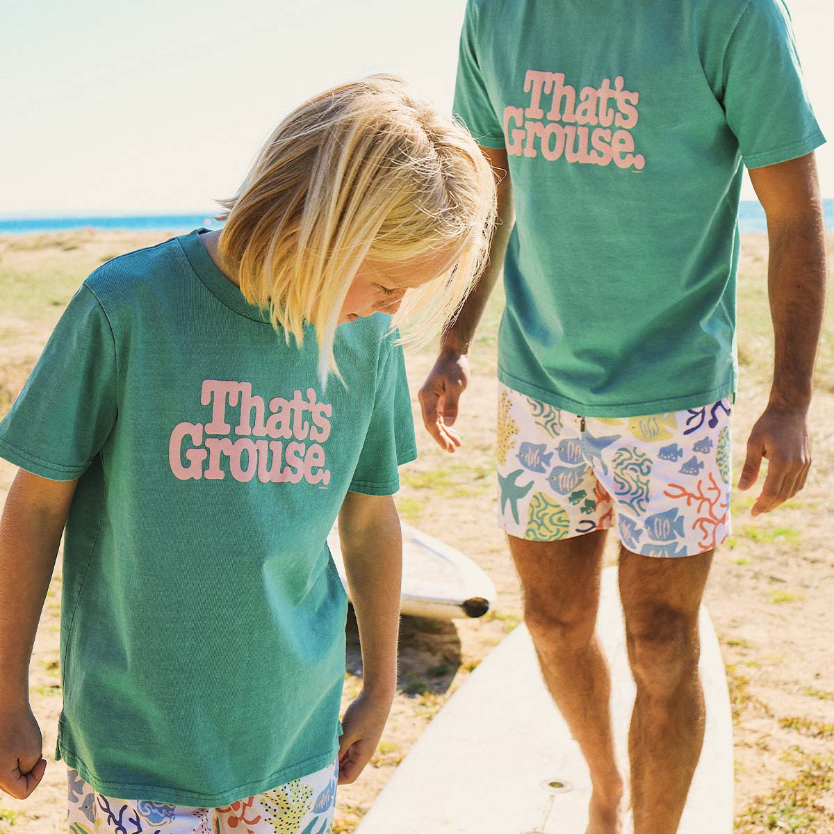 That’s Grouse Kids Slang Tee in Green